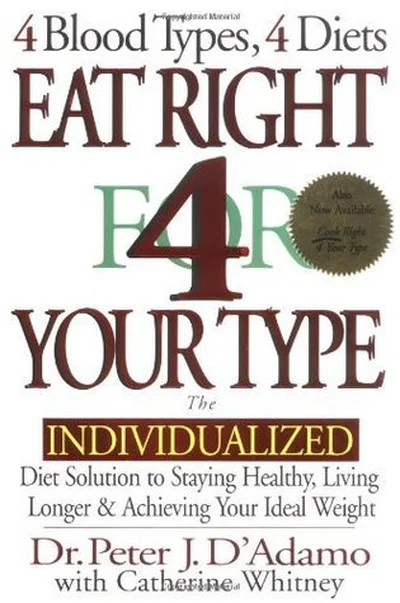 Eat Right 4 Your Type: The Individualized Diet Solution to Staying Healthy, Living Longer & Achieving Your Ideal Weight cover